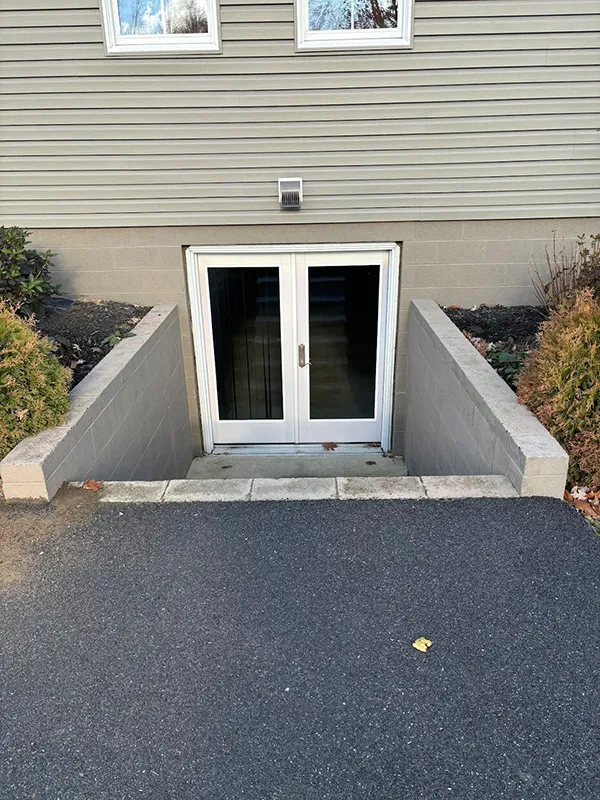 stairs leading to a basement entrance